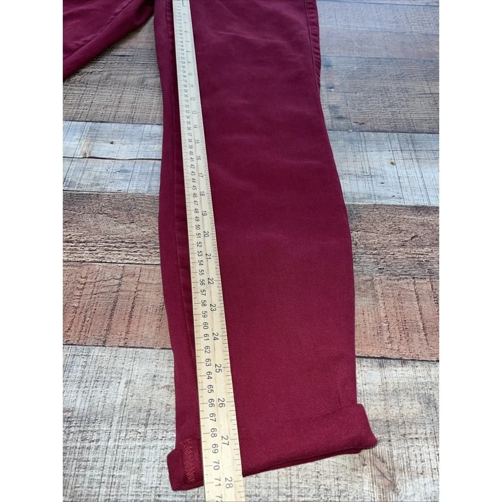Judy Blue Garment Dyed Scarlet Red‎  Drawstring Denim Jogger Sz 3(2215)